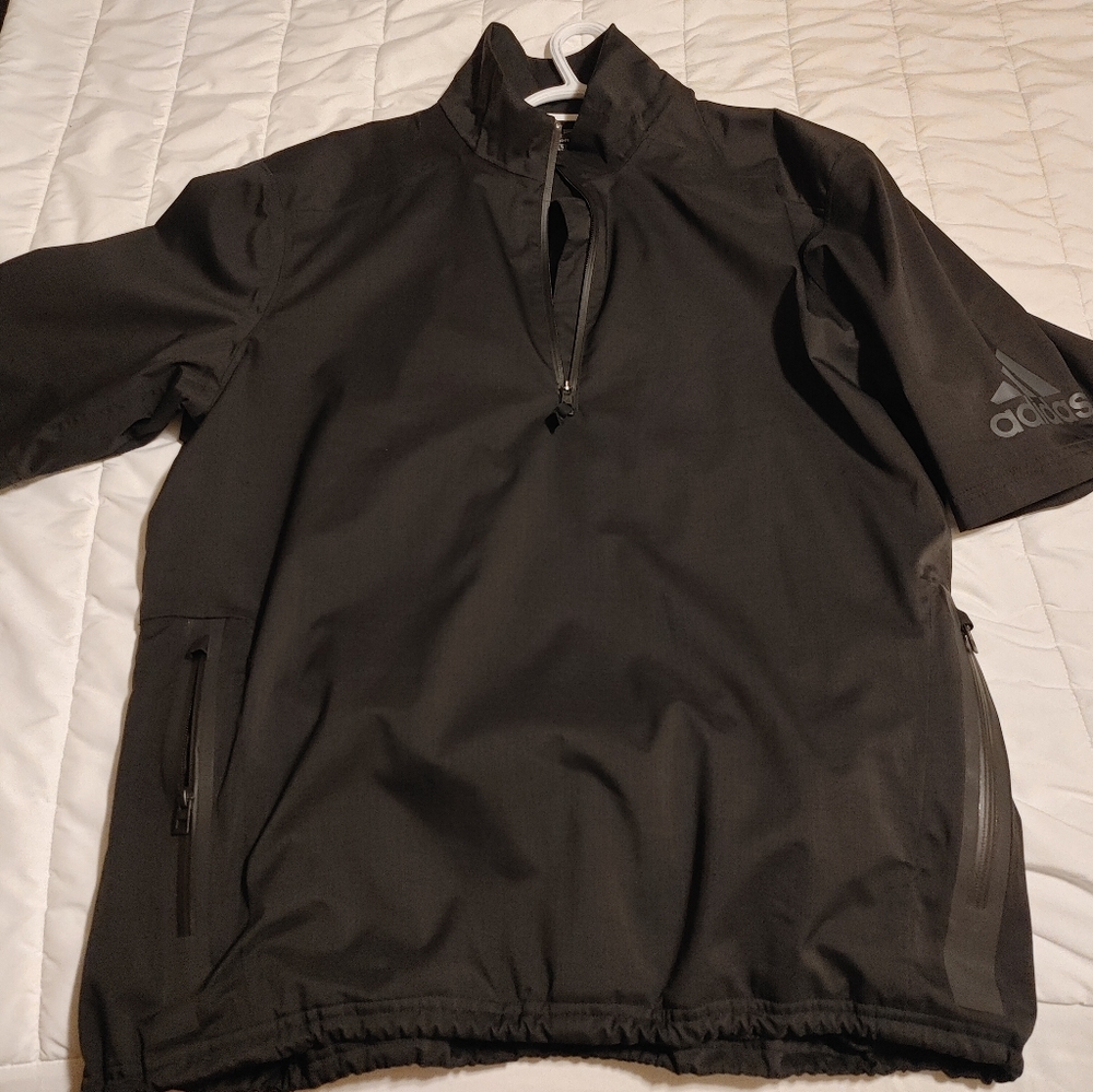 Adidas climaproof short sleeve wind/rain pullover
